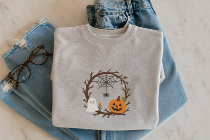 Halloween Wreath Embroidery Design