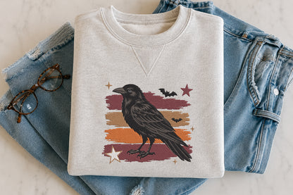 Halloween Raven Embroidery Design