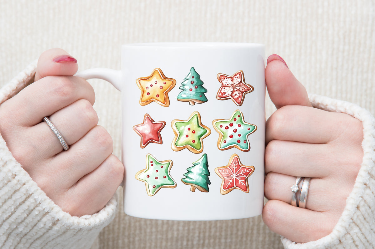 Hand Drawn Cartoon Christmas Clipart Cute Holiday PNG Bundle