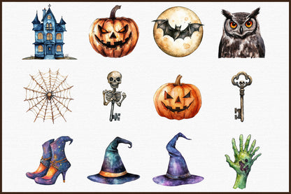 Halloween Items PNG Bundle Spooky Halloween Clipart