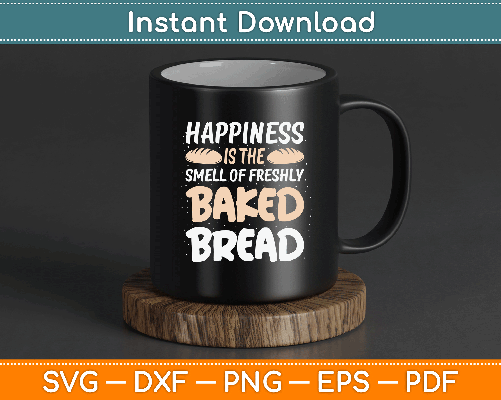 Bread baking SVG design celebrating the aroma of homemade baked goods