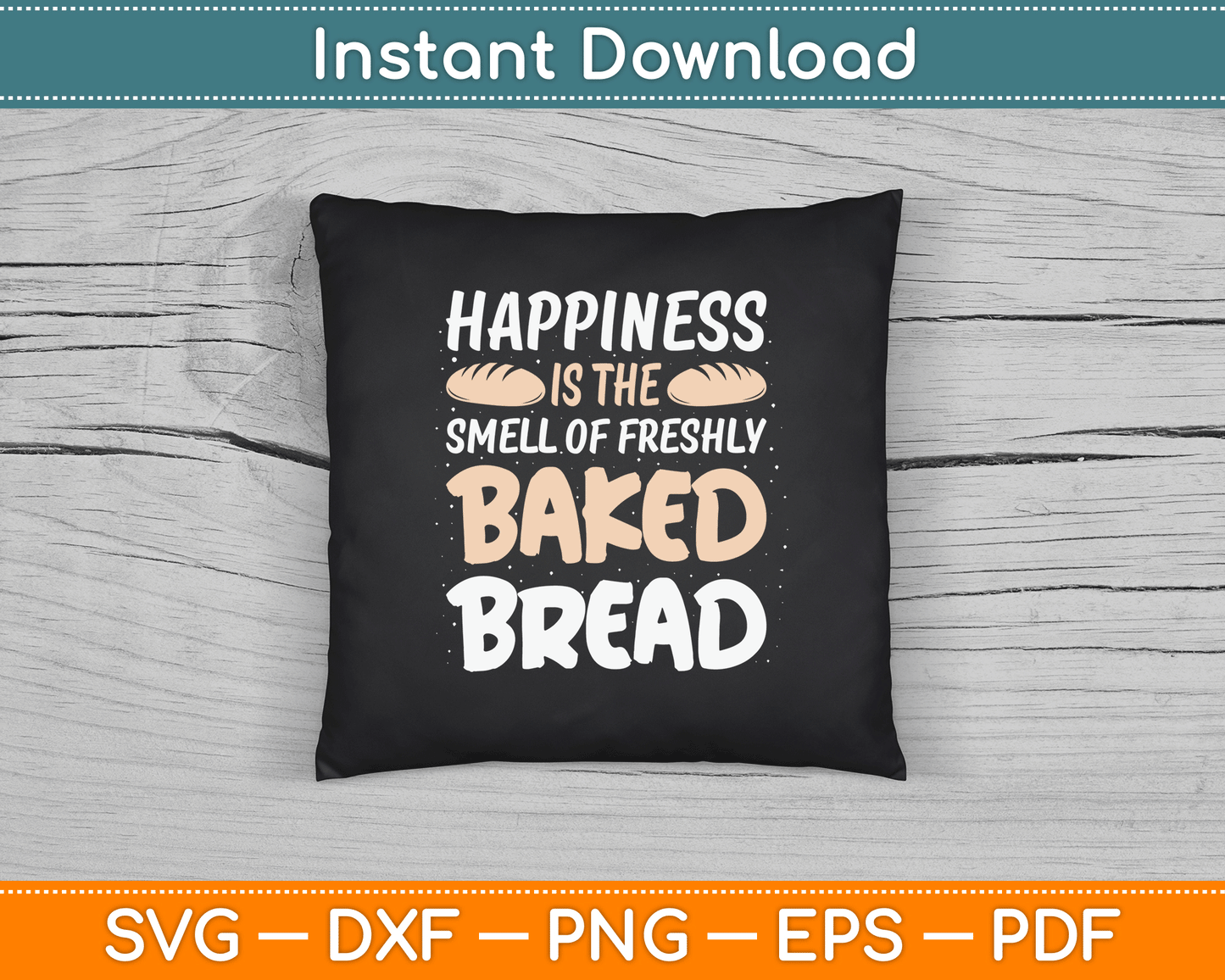 Bakery lover SVG file for artisan bakers, bread makers, and baking enthusiasts