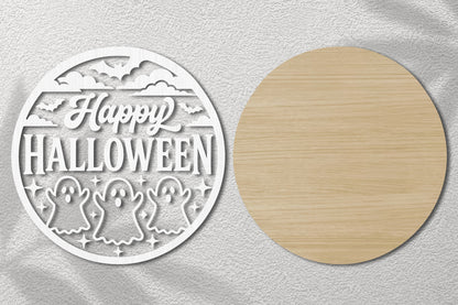 Happy Halloween Ghost Trio SVG