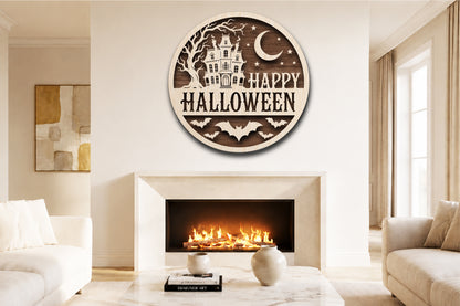 Happy Halloween Haunted House SVG
