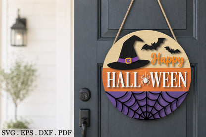 Halloween Witch Door Hanger SVG