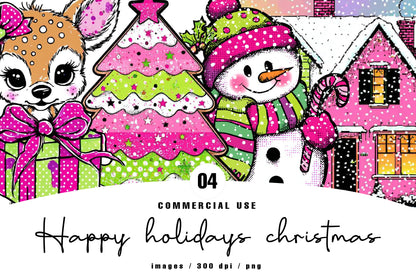 Happy Holidays Christmas Clipart PNG