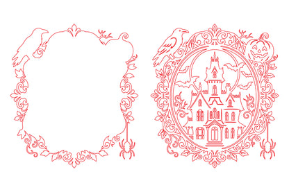 Haunted Castle Halloween Laser Cut SVG
