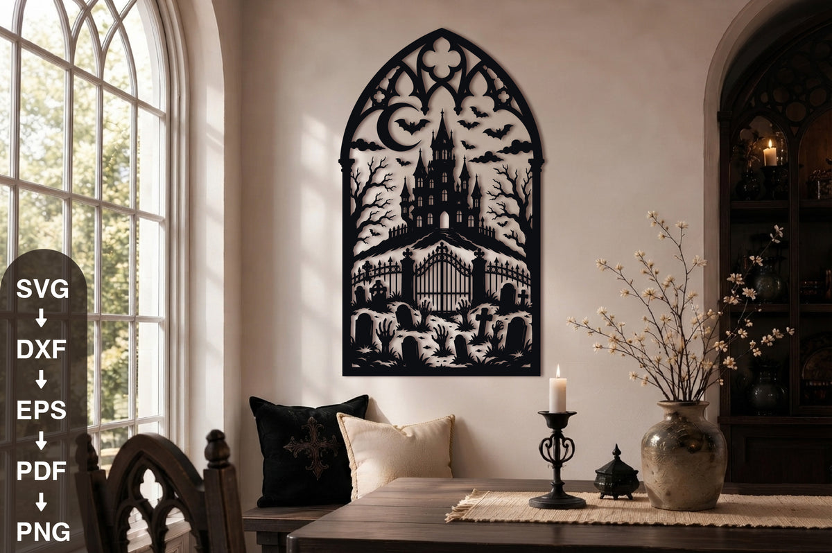 Haunted Castle Halloween SVG