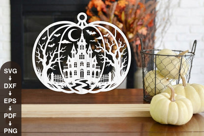 Haunted Castle Pumpkin SVG