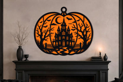 Haunted Castle Pumpkin SVG