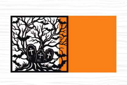 Haunted Graveyard Tree SVG
