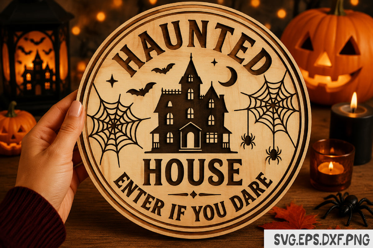 Haunted House Enter If You Dare SVG