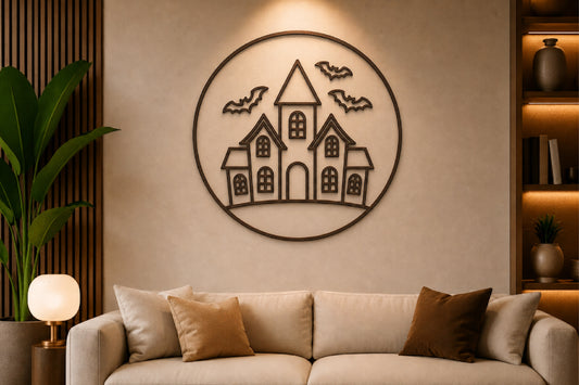Haunted House Laser Cut SVG