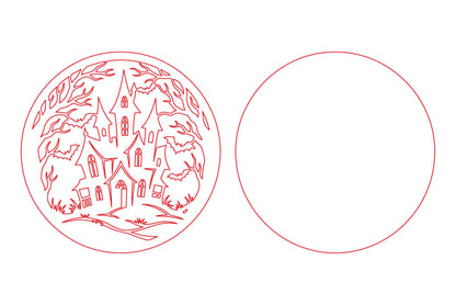 Haunted House Laser Cut SVG