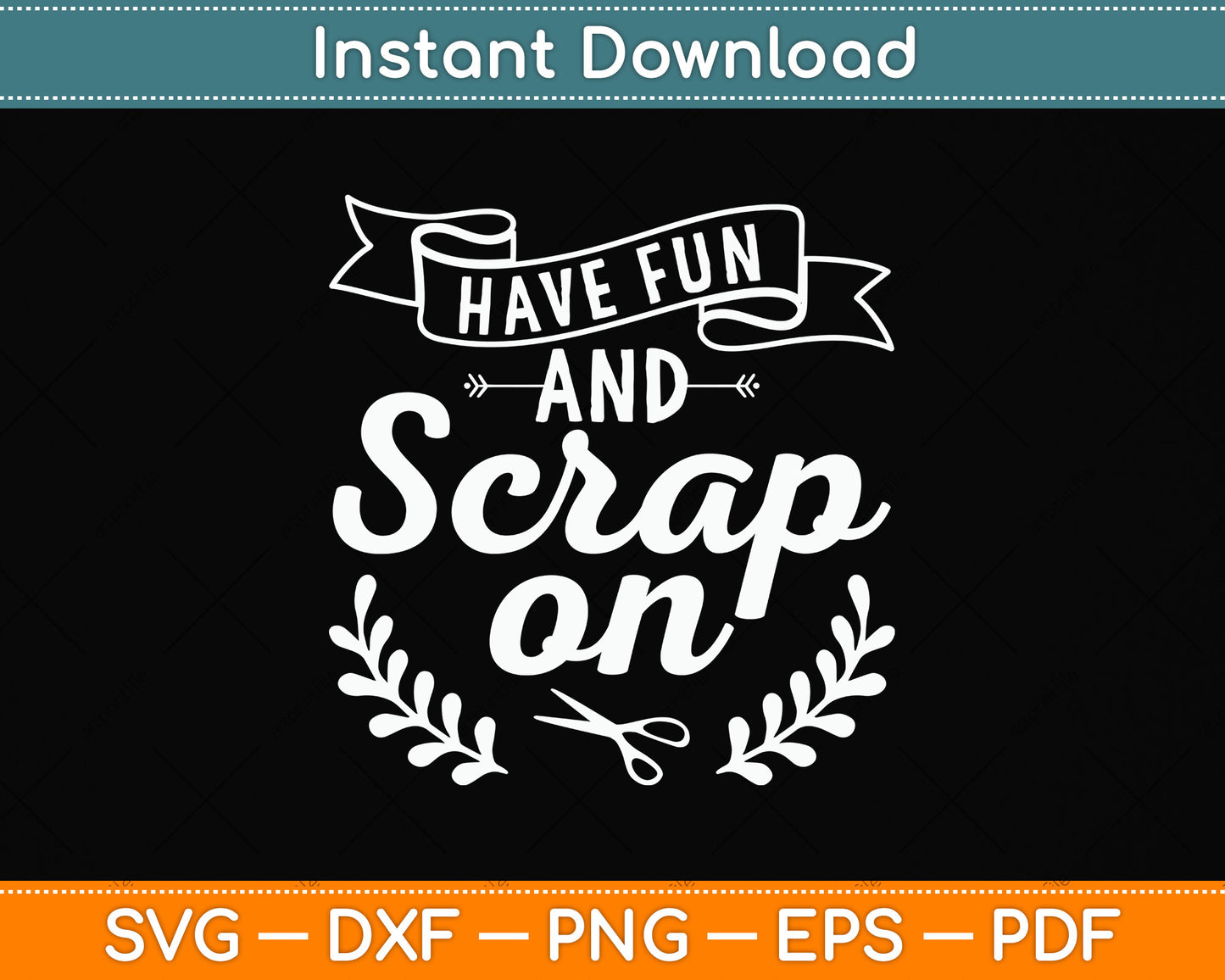 Have Fun And Scrap On Scrapbooker Svg Png Dxf Digital Cutting File
