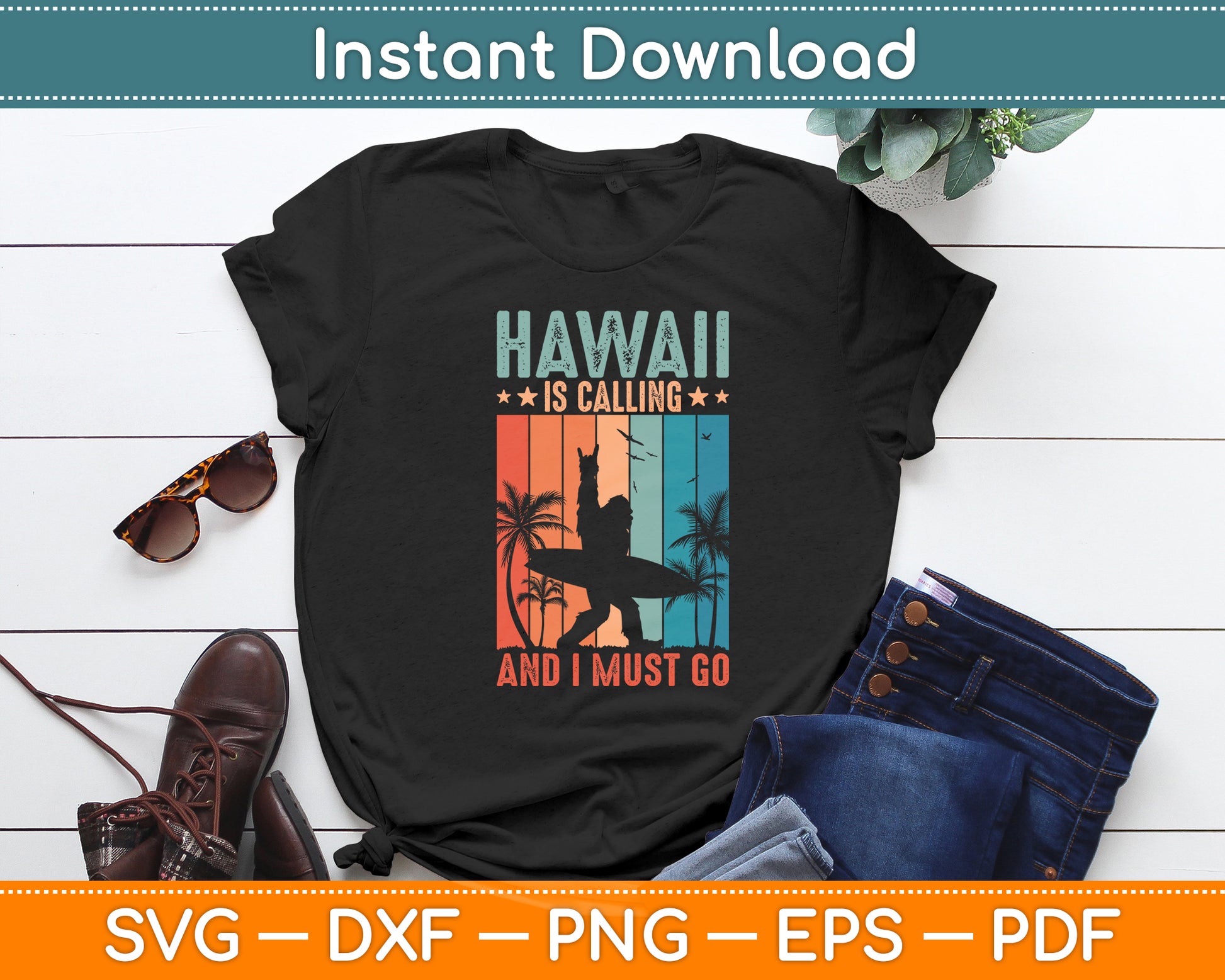 Hawaii Is Calling And I Must Go Hawaii Beach Vacation Svg Digital Cutting File