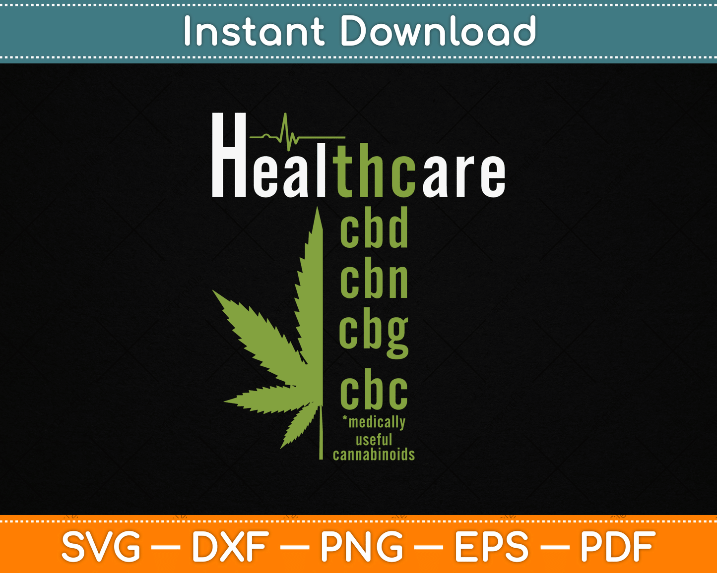 Healthcare Marijuana Cannabis 420 Pot Stoner SVG PNG Digital Cutting File
