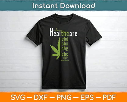 Healthcare Marijuana Cannabis 420 Pot Stoner SVG PNG Digital Cutting File
