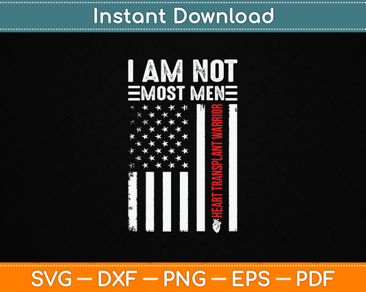 Heart Transplant Recipient America Surgery Survivor Svg File
