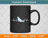 Heartbeat Design For a Beluga Whale Svg Digital Cutting File