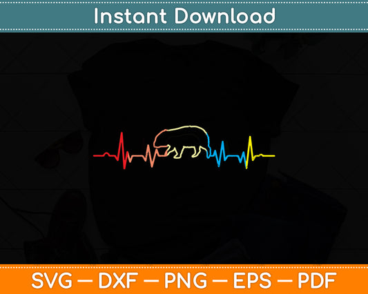 Heartbeat Funny Wombats Svg Png Dxf Digital Cutting File