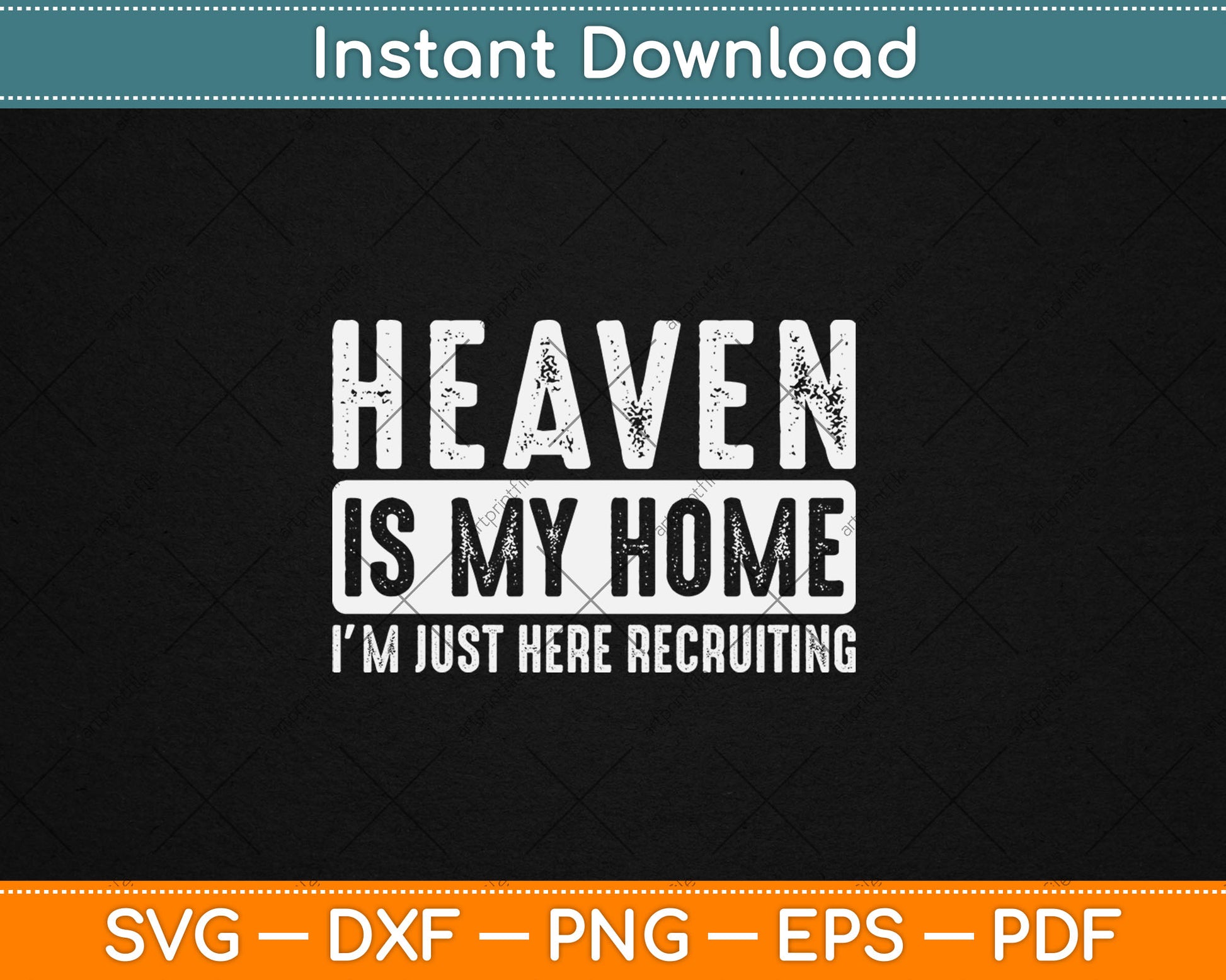 Heaven Is My Home Christian Religious Jesus Svg Digital Cutting File