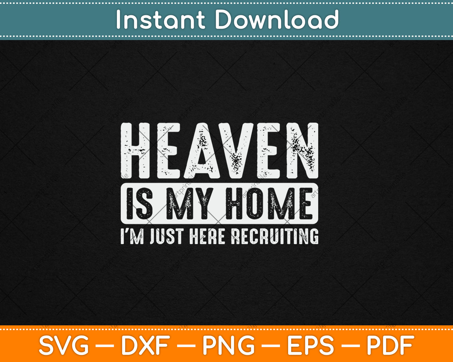 Heaven Is My Home Christian Religious Jesus Svg Digital Cutting File