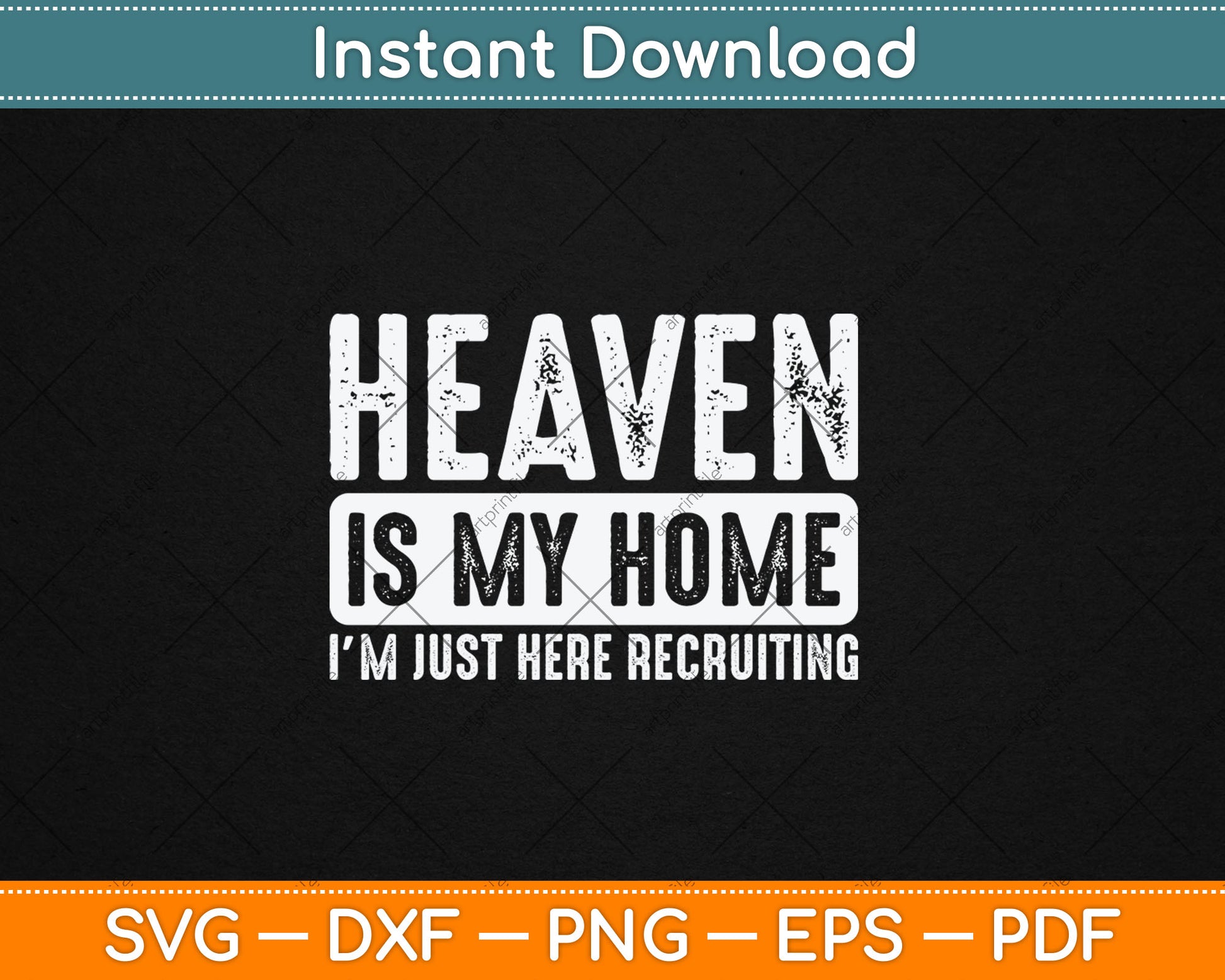Heaven Is My Home Christian Religious Jesus Svg Digital Cutting File