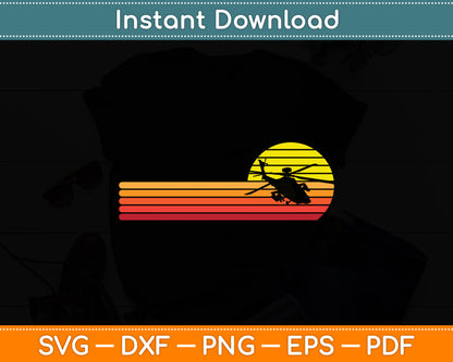 Helicopter Style Pilot Retro Svg Png Dxf Digital Cutting File