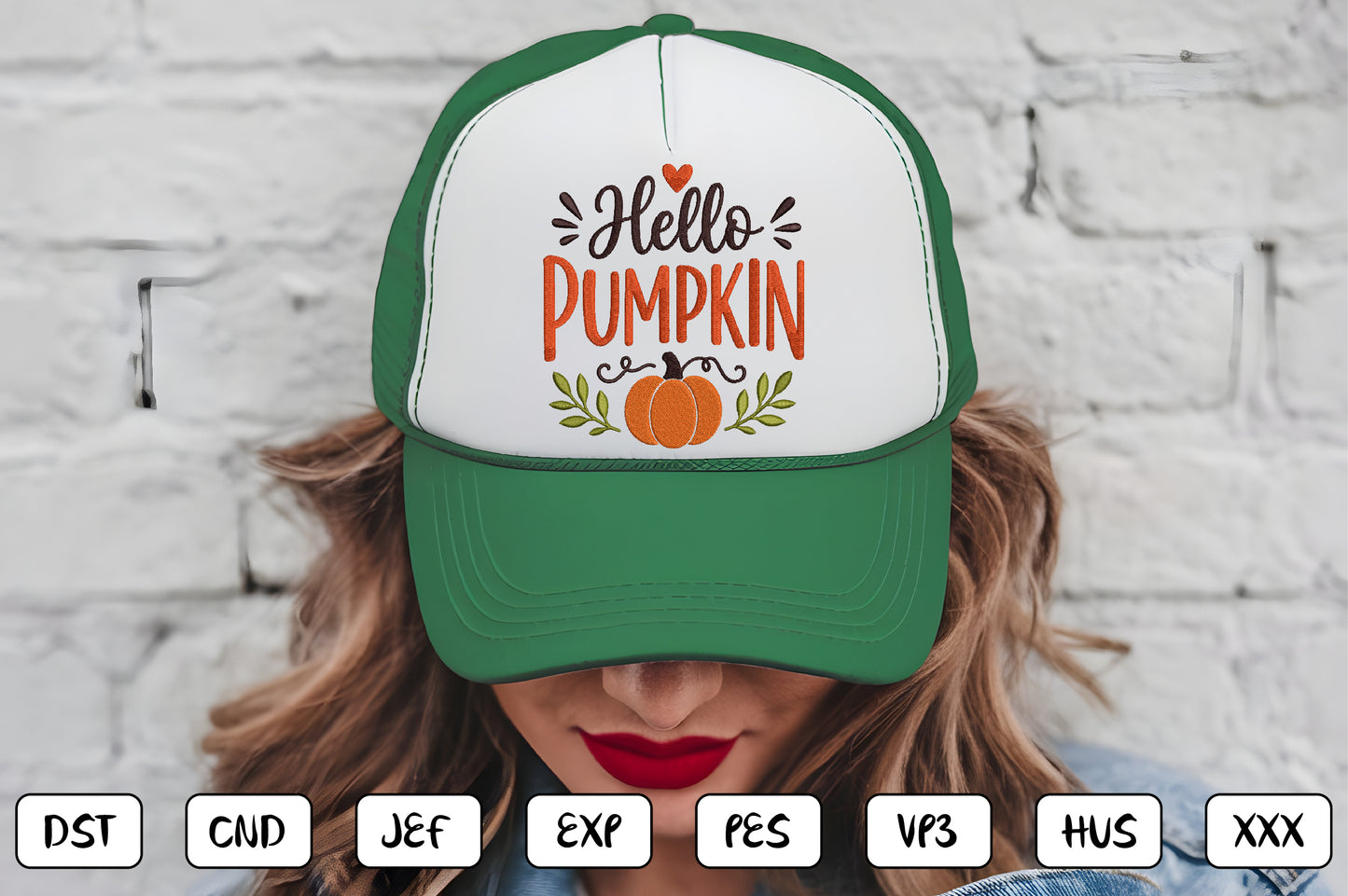 Hello Pumpkin Embroidery Design, Cute Halloween Pumpkin Machine Embroidery Pattern, Fall Embroidery Design