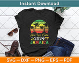 Here We Come 2024 Jamaica Retro Vintage Svg Digital Cutting File