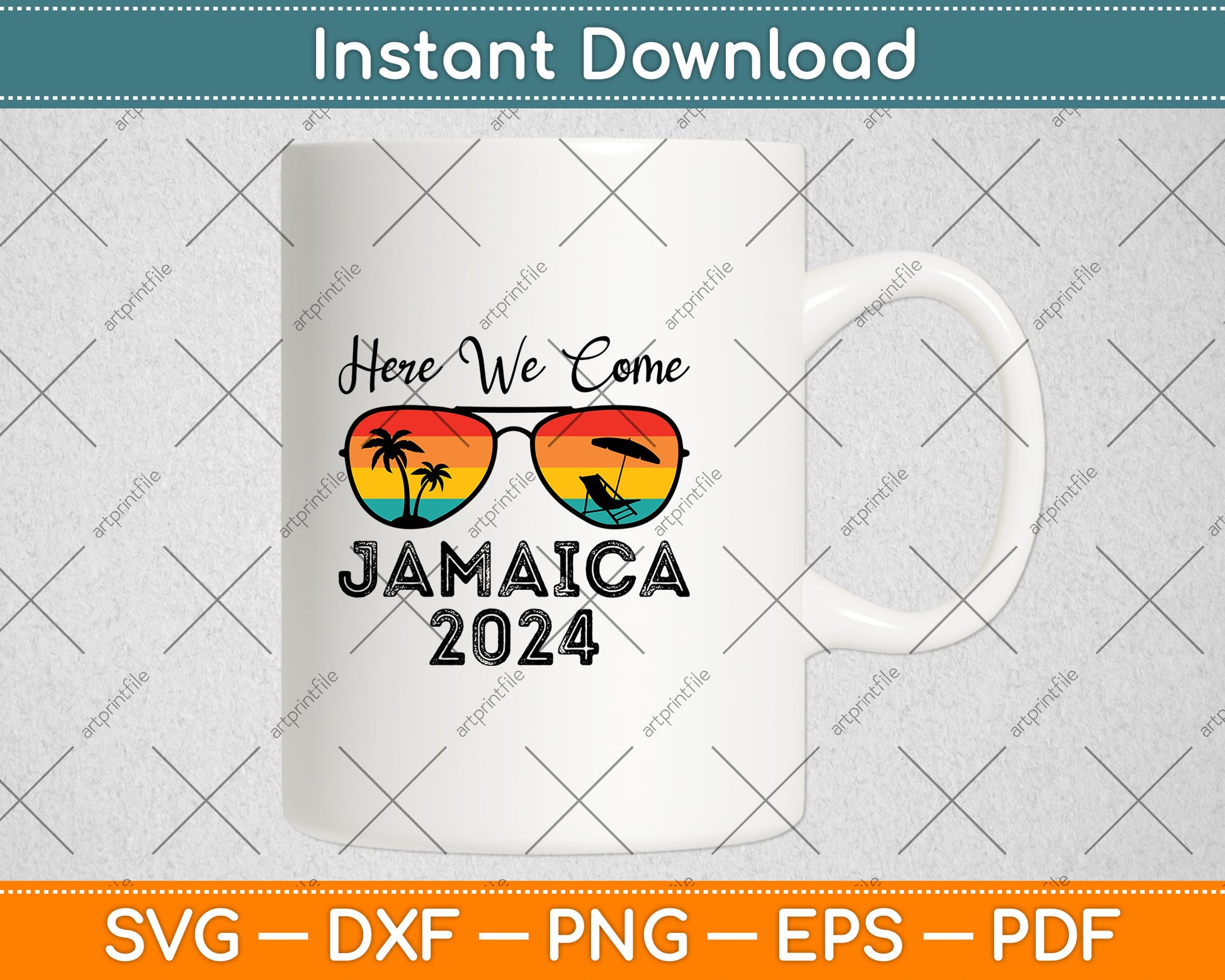 Here We Come Jamaica 2024 Travel Vacation Svg Digital Cutting File