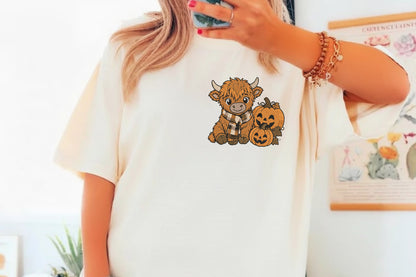 Highland Cow Embroidery Design – Cute Highland Cow Machine Embroidery Pattern, Rustic Farmhouse Animal Embroidery Design