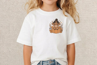 Highland Cow Halloween Embroidery Design – Cute Spooky Highland Cow Machine Embroidery Pattern, Halloween Farm Animal Embroidery Design