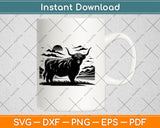 Highland Cow Svg Digital Cutting File