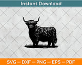 Highland Cow Svg Png Digital Cutting File