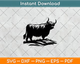 Highland Cow Svg Design Digital Cutting File