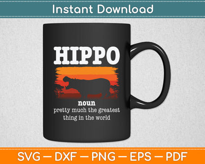 Hippo Definition Cool Hippo Animals Hippopotamus Funny Svg Png Dxf Digital Cutting File