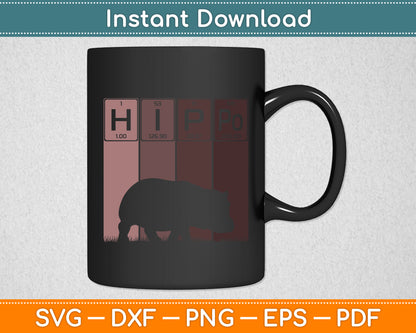 Hippo Periodic Table Elements Hippo Lover Hippopotamus Svg Png Dxf Digital Cutting File