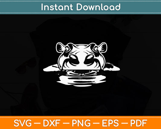 Hippo Head Funny Svg Png Dxf Digital Cutting File
