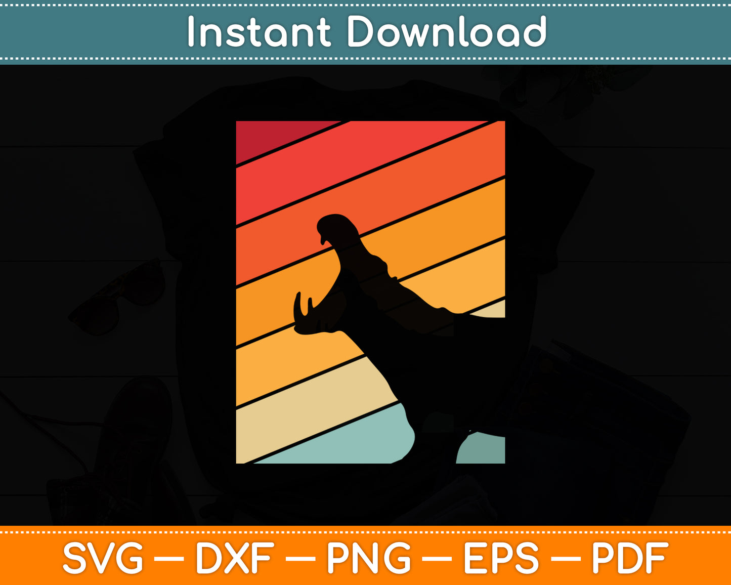 Hippopotamus Hippos Funny Vintage Retro Svg Png Dxf Digital Cutting File