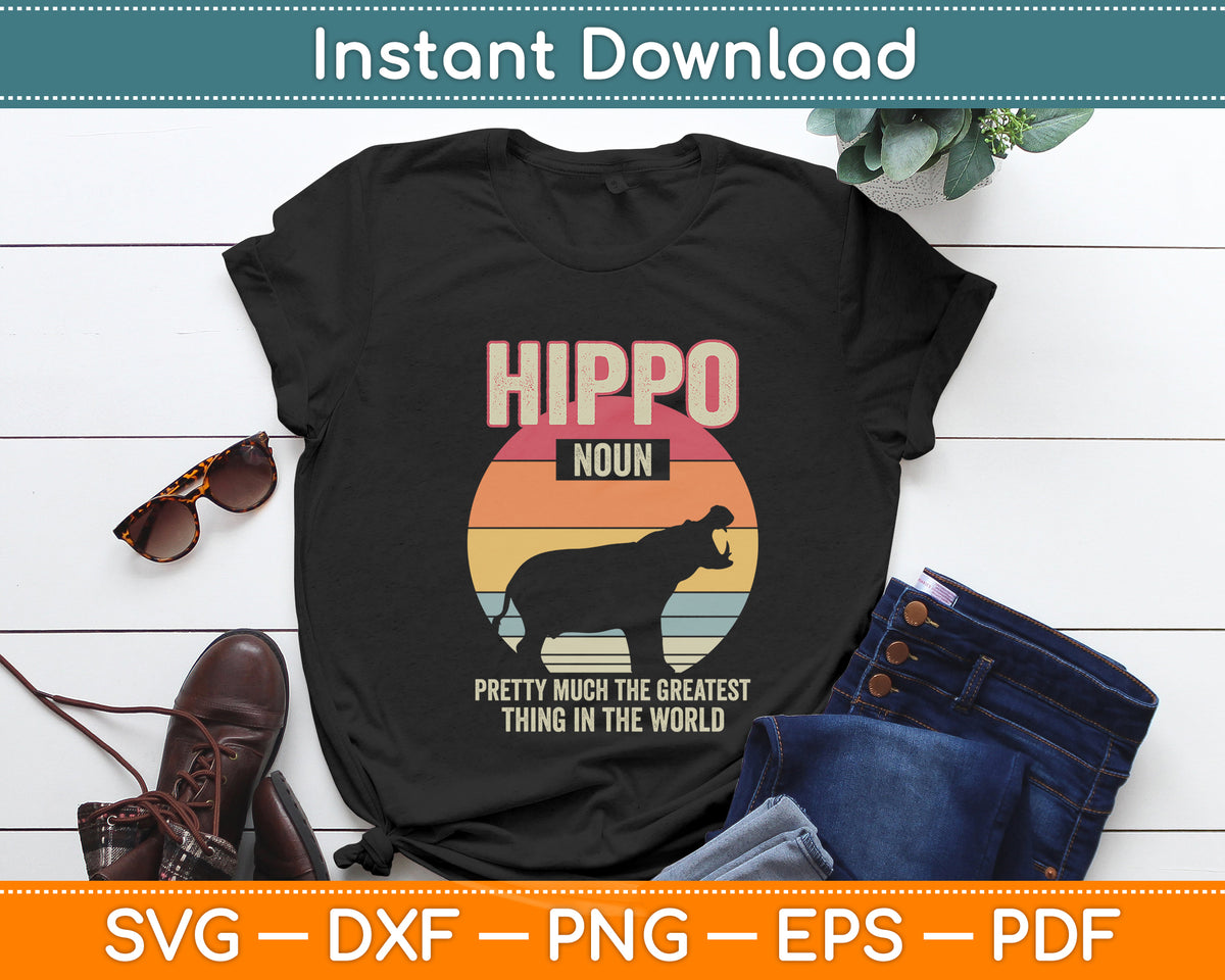 Hippopotamus Zoologists Animal Hippo Lovers Svg Png Dxf Digital Cutting File