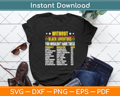 History Of Forgotten Black Inventors Black History Month Svg Digital Cutting File