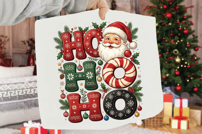 Ho Ho Ho Christmas Sublimation PNG, Santa Claus Holiday Design, Christmas Shirt PNG, Festive Santa Gift Sublimation