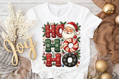 Ho Ho Ho Christmas Sublimation PNG, Santa Claus Holiday Design, Christmas Shirt PNG, Festive Santa Gift Sublimation
