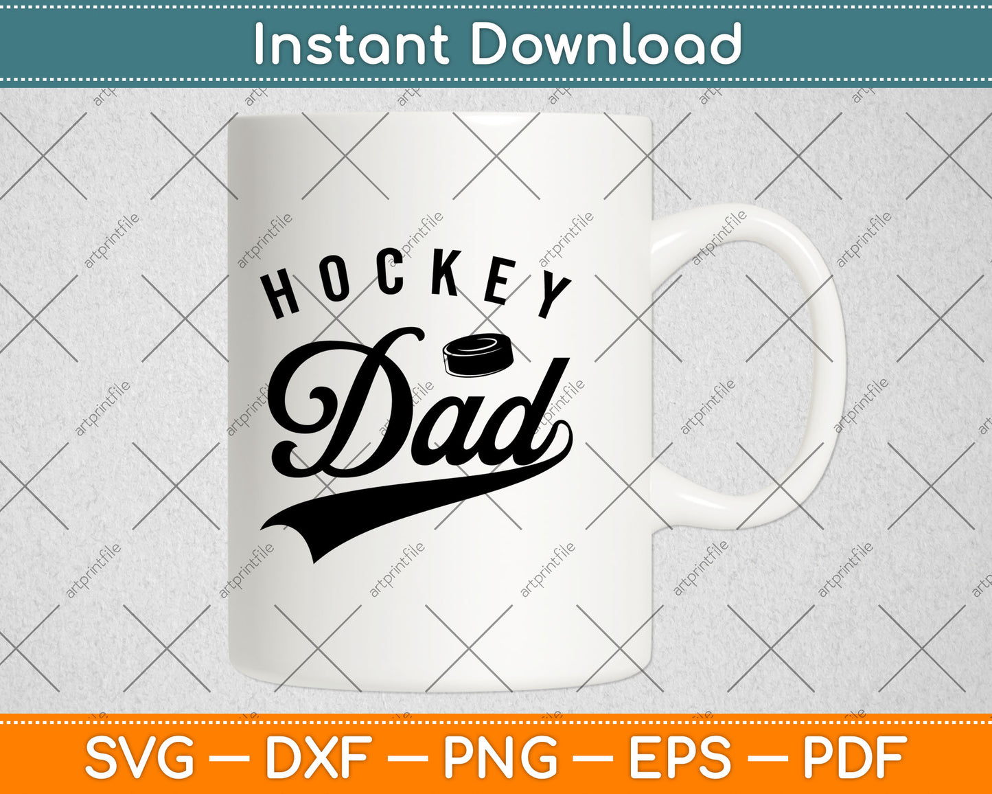 Hockey Dad Gifts Daddy Father's Day Svg Digital Cutting File