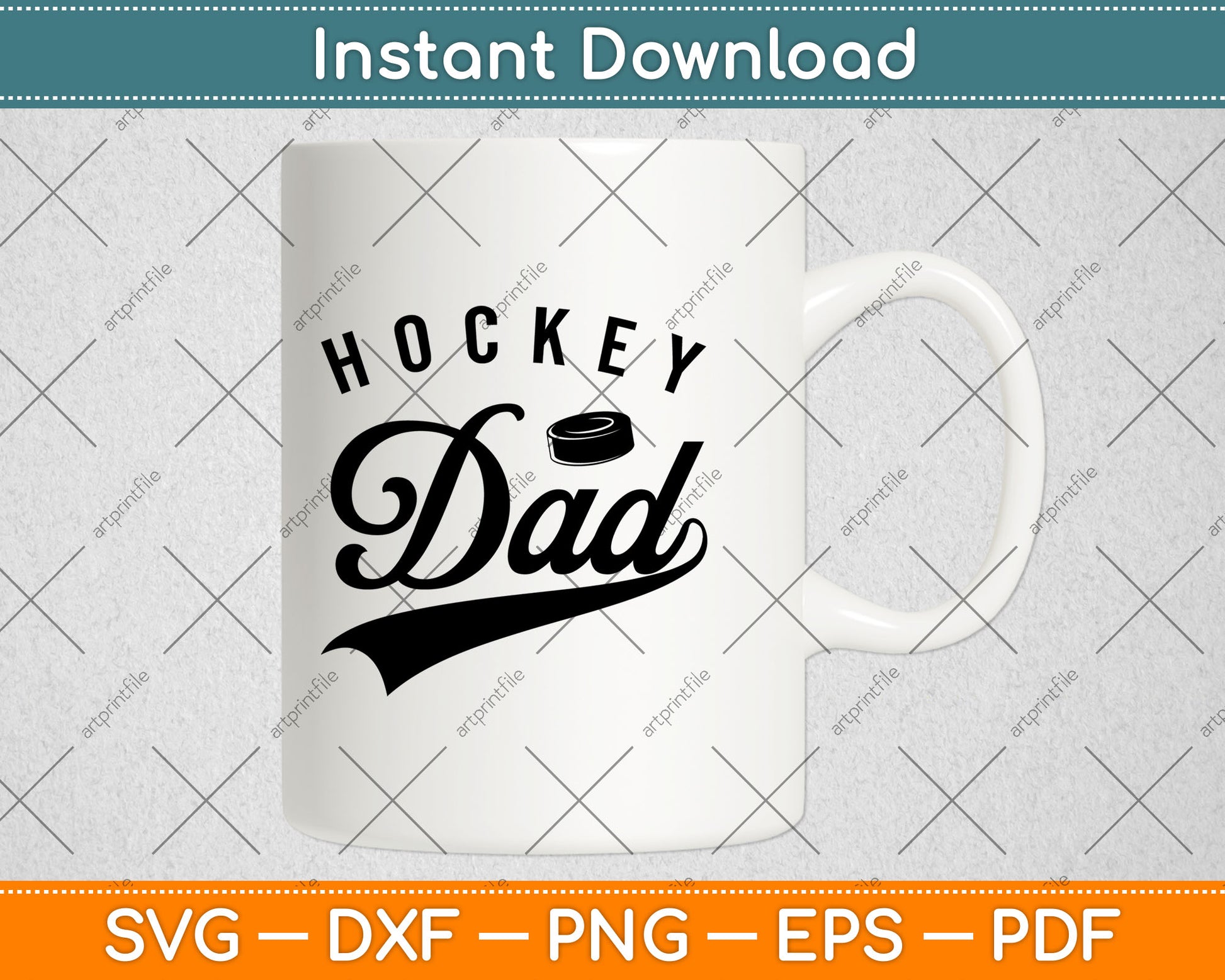 Hockey Dad Gifts Daddy Father's Day Svg Digital Cutting File