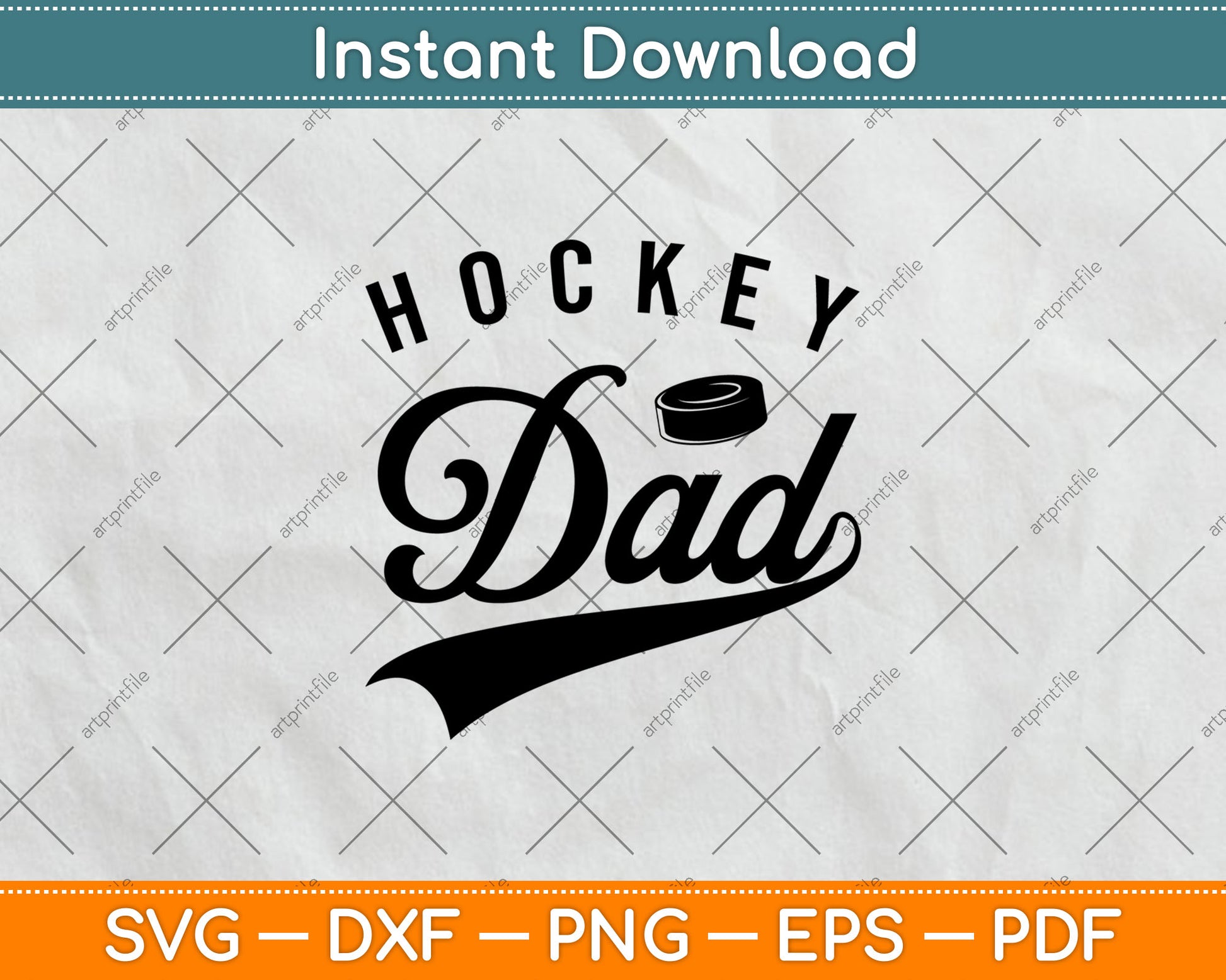 Hockey Dad Gifts Daddy Father's Day Svg Digital Cutting File
