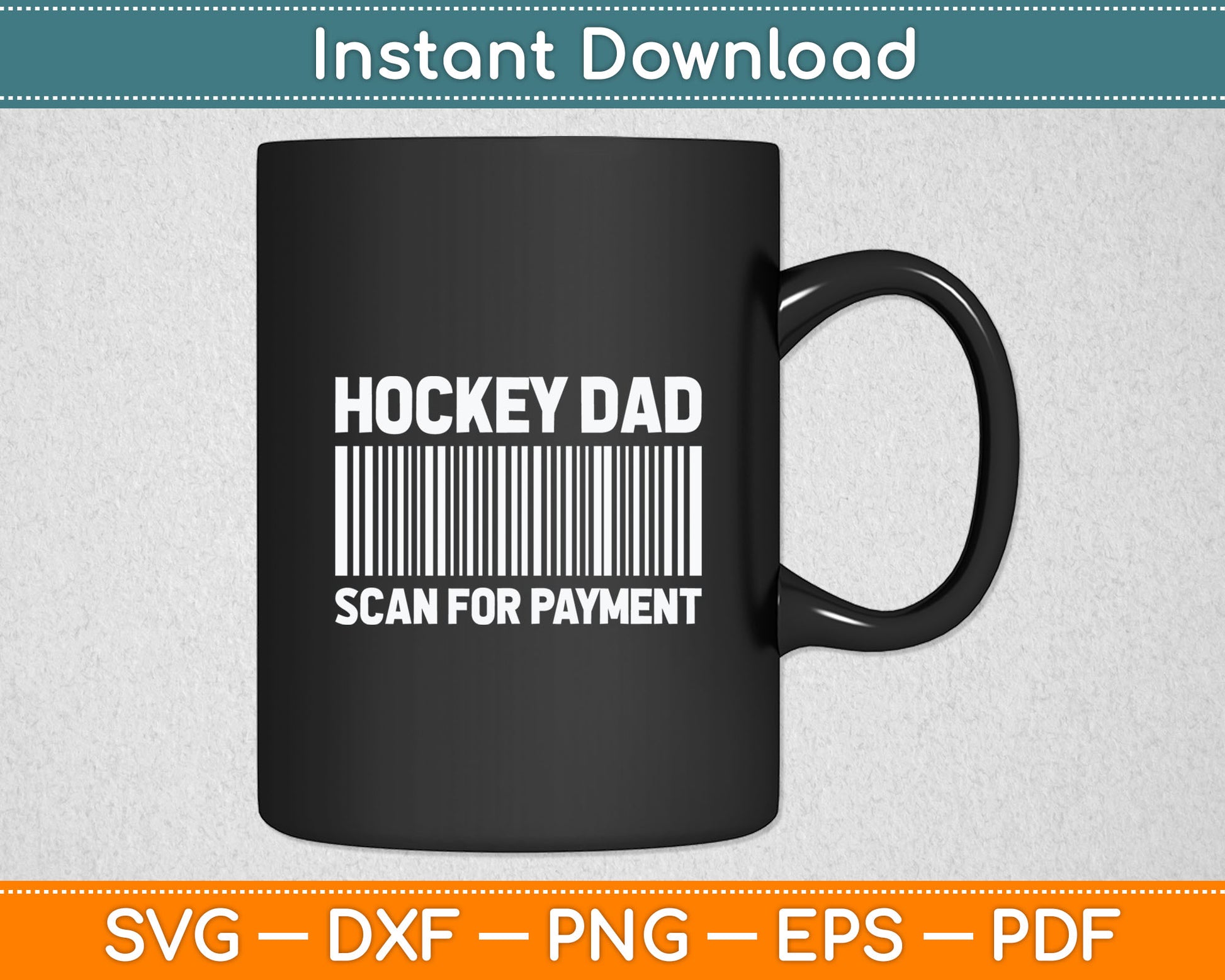 Hockey Dad Scan For Payment Hockey Lover Daddy Svg Digital Cutting File