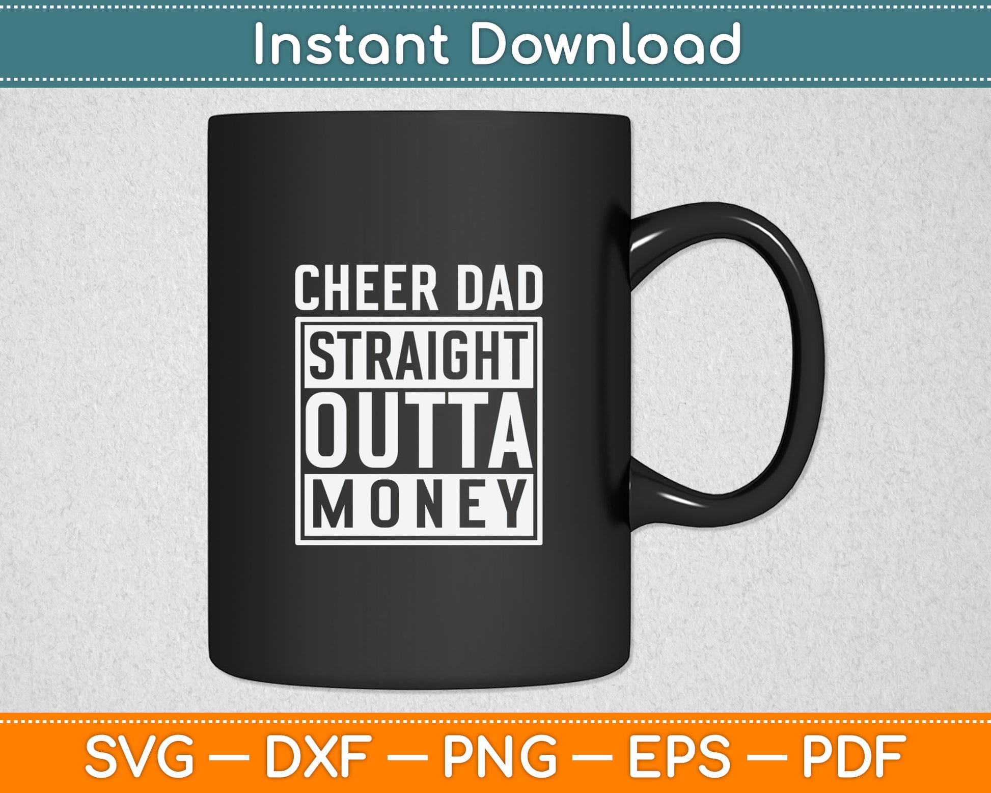 Hockey Dad Straight Outta Money Funny Hockey Svg Digital Cutting File